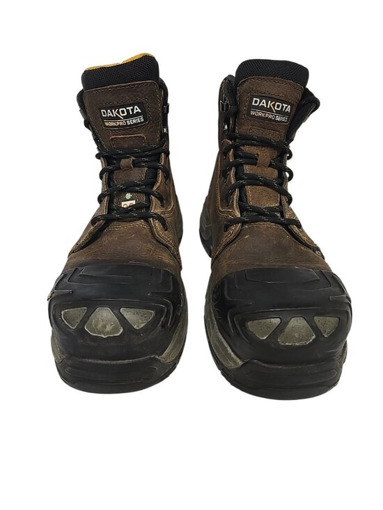 DAKOTA Men\'s 6\'\' X-Toe Quad Comfort Steel Toe CP 6612 Work Boots Brown 11M main image 7